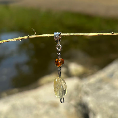 Ametrine & Amber Necklace