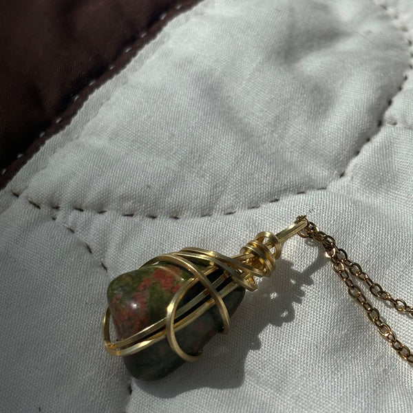 Unakite necklace