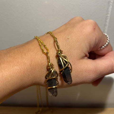 Black Quartz Necklace