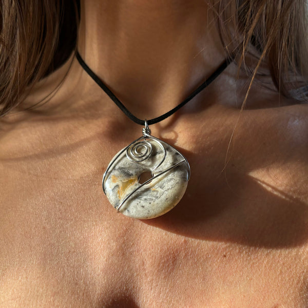 Crazy Lace Agate Necklace