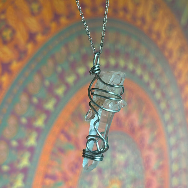 Clear Quartz Necklace (*large)