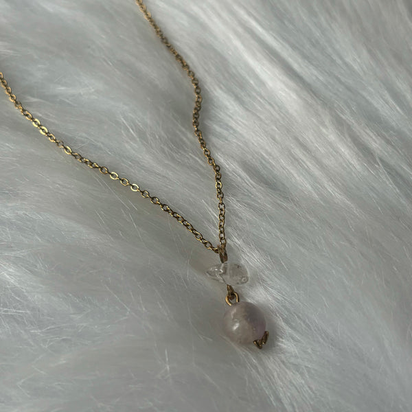 Clear Quartz & Ametrine Necklace