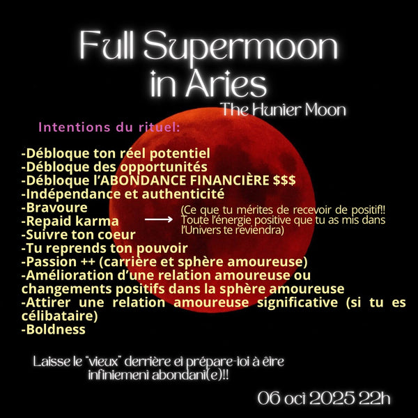 Full SuperMoon in Aries⋆Rituel
