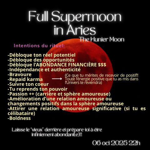 Full SuperMoon in Aries⋆Rituel