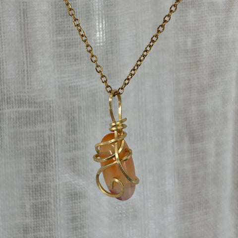 Tiny Carnelian necklace