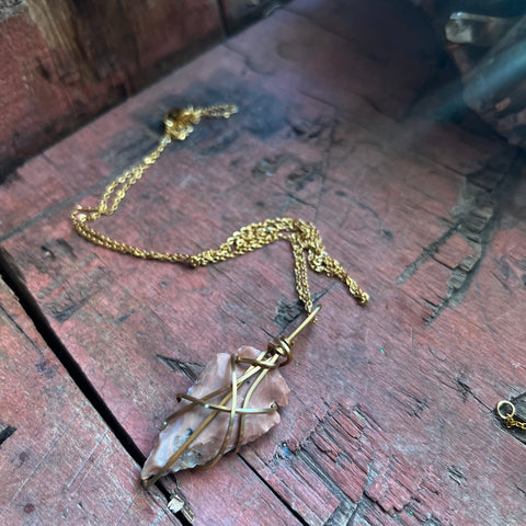 Jasper Arrowhead Necklace