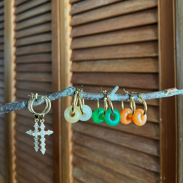 Green Agate Earrings