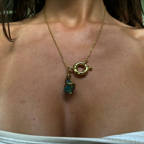 Blue Apatite necklace