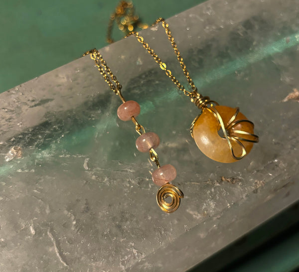 Yellow Jade Necklace