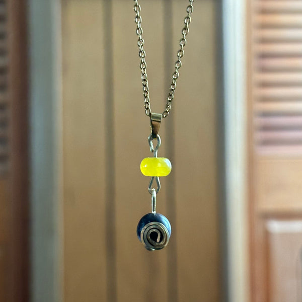 Yellow Agate and Imperial Jasper Necklace