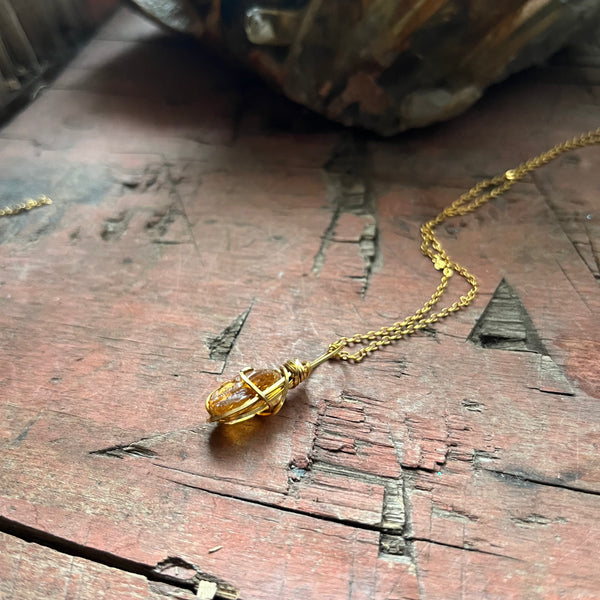 Citrine Necklace (tiny)