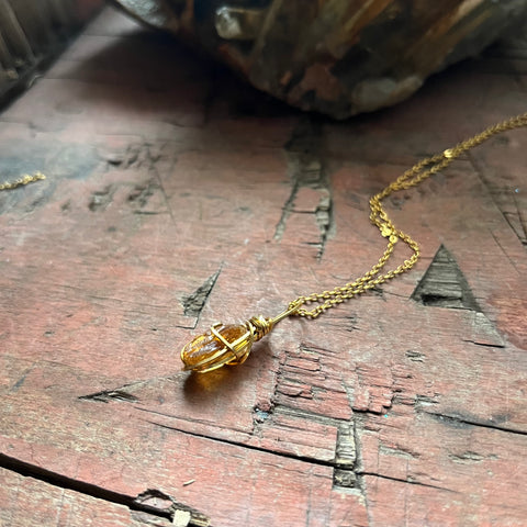 Citrine Necklace (tiny)