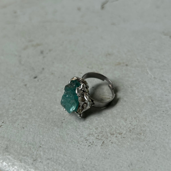 Blue Apatite ring (adjustable)