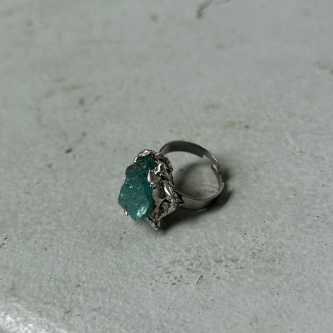 Blue Apatite ring (adjustable)
