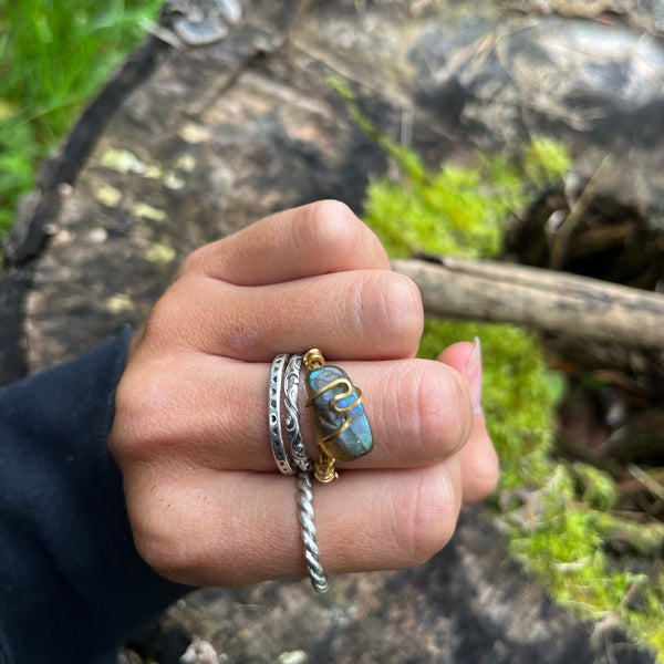 Labradorite Ring (size 7-8)