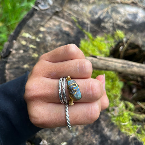 Labradorite Ring (size 7-8)