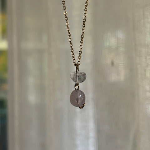 Clear Quartz & Ametrine Necklace