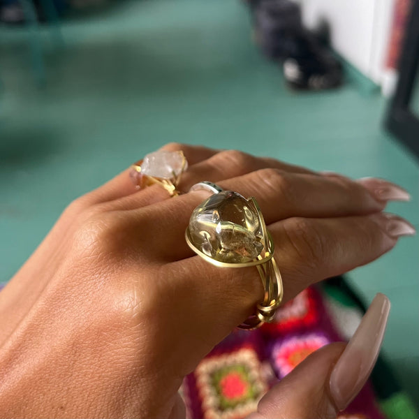 AAA grade Citrine Ring (size