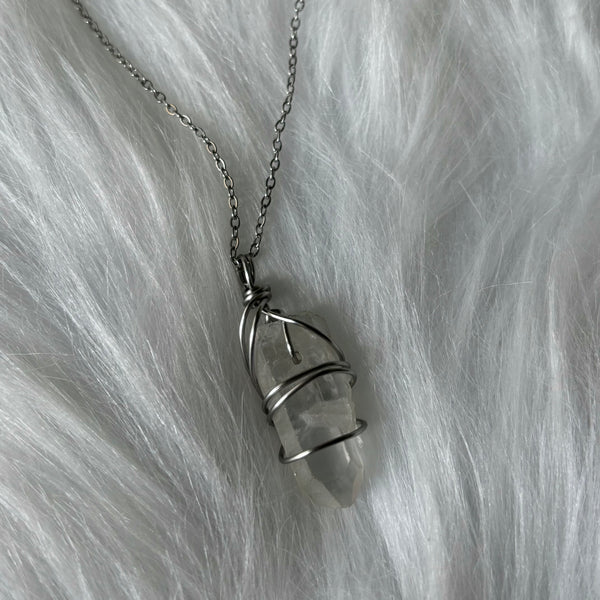 Angel Aura Quartz Necklace