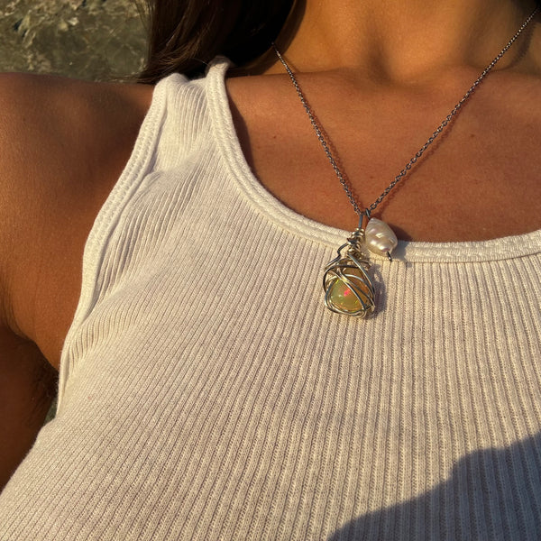 Ethiopian Opal Necklace