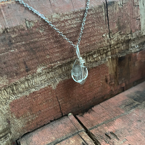 Herkimer Diamond Necklace (925 sterling silver)