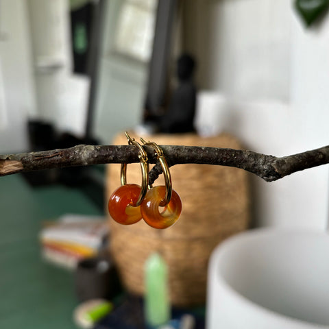 Hoops (Carnelian)