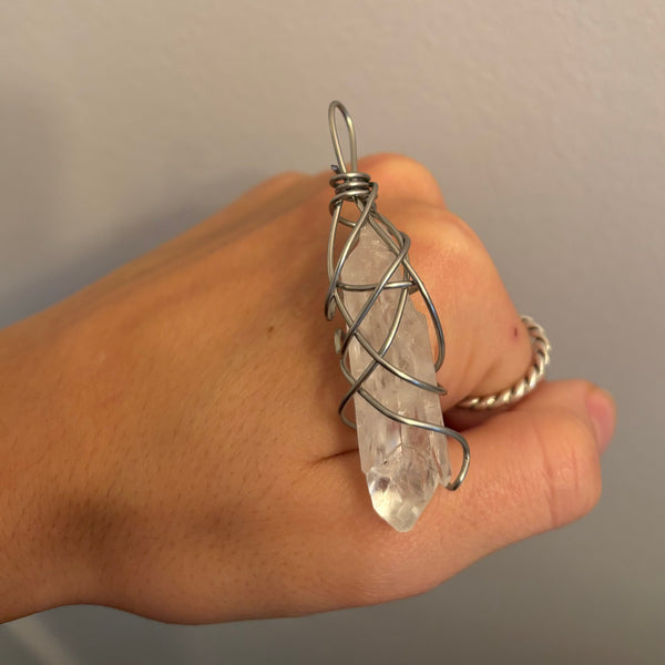 Clear Quartz Pendant (large stone)