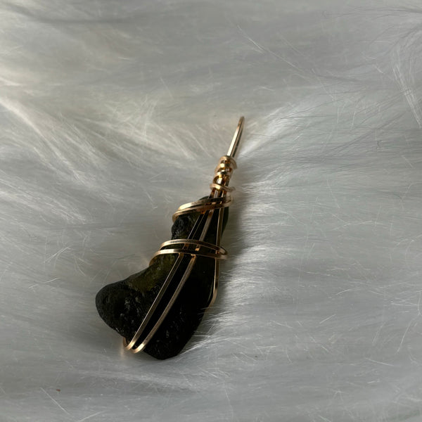 Moldavite (14K gold filled)