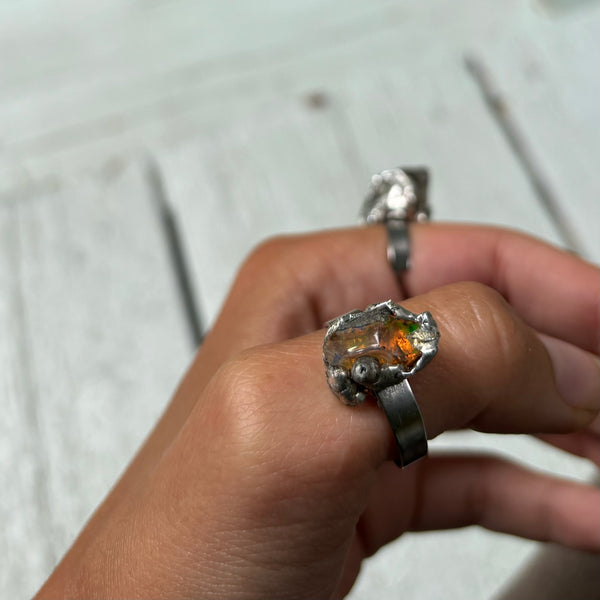 Ethiopian Opal ring (adjustable)
