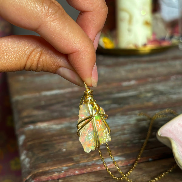 Ethiopian Opal Necklace