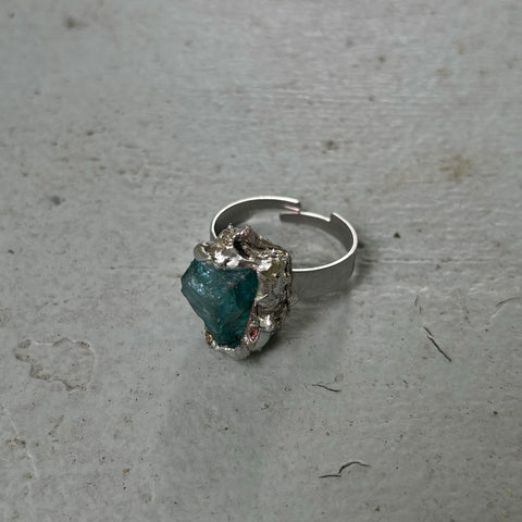 Blue Apatite ring