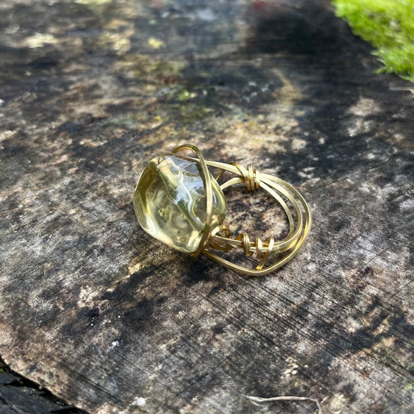 AAA grade Citrine Ring (size