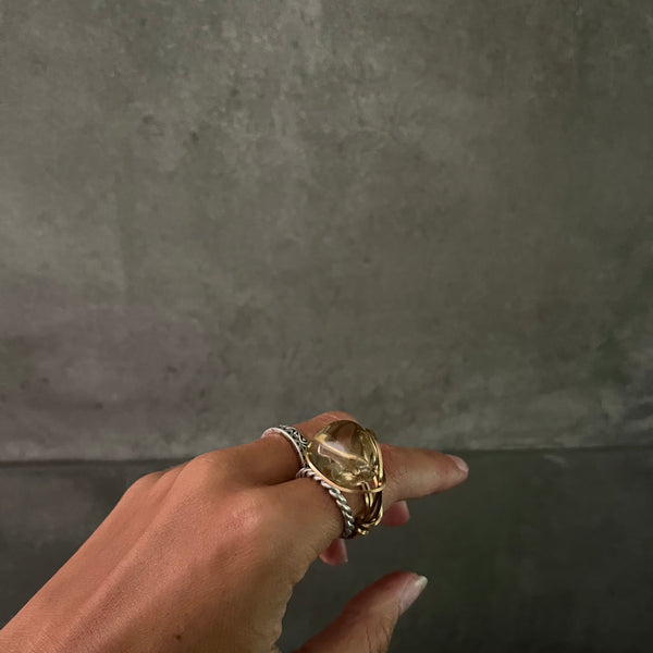AAA grade Citrine Ring (size