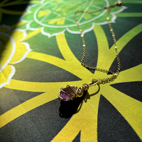 African Amethyst Necklace