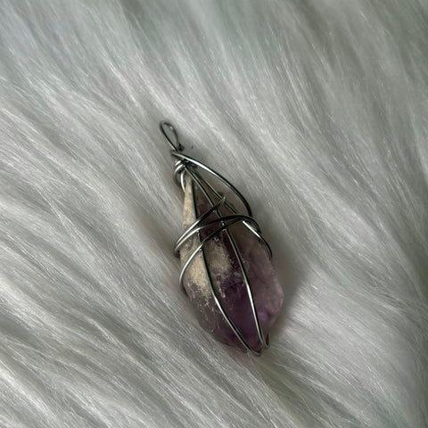 Amethyst Necklace (Large crystal)