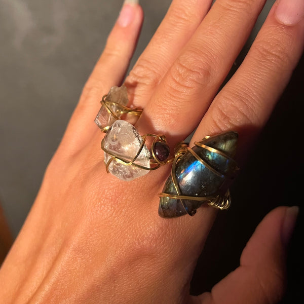 Smoky Quartz Ring (size 4)