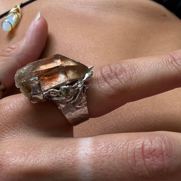 Citrine ring (adjustable)