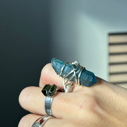 Blue Quartz Ring (size 5)