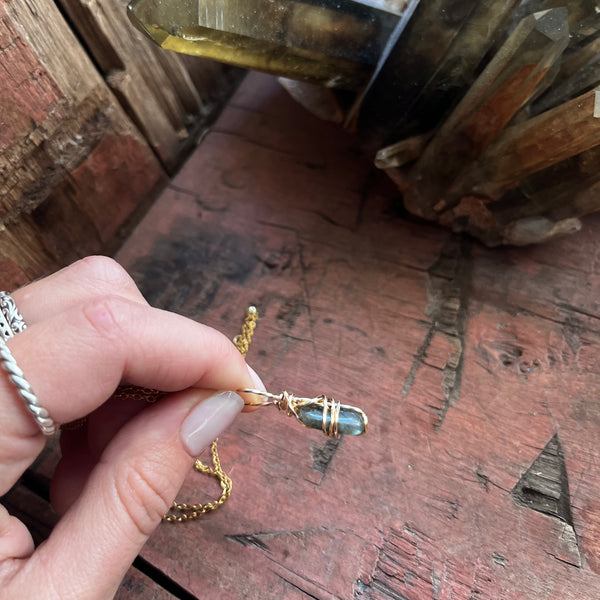 Small Labradorite Necklace