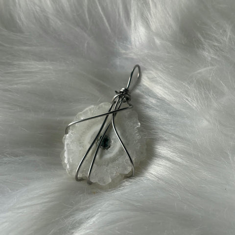 Large Solar Quartz Necklace