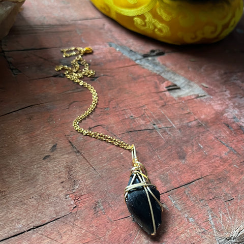 Black Obsidian (raw) Necklace