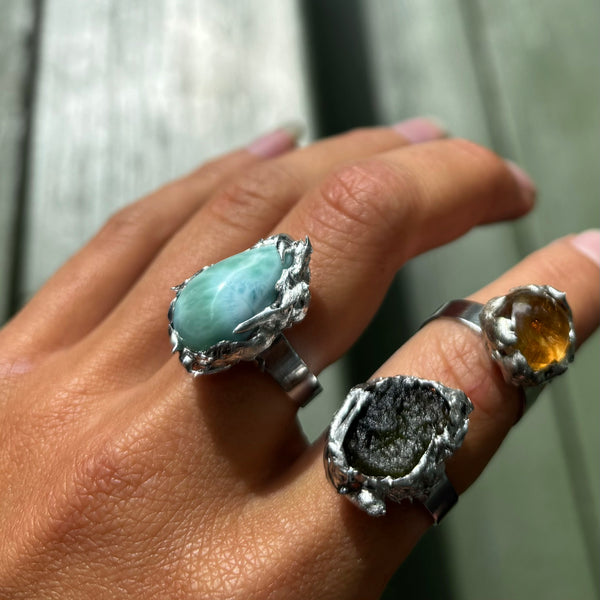 Larimar ring