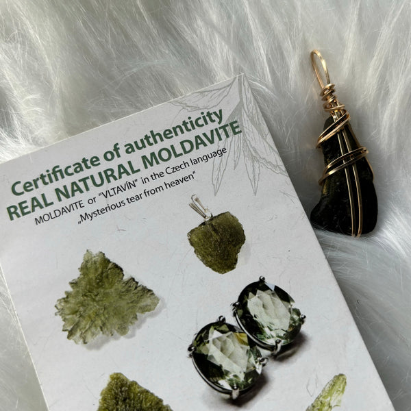 Moldavite (14K gold filled)