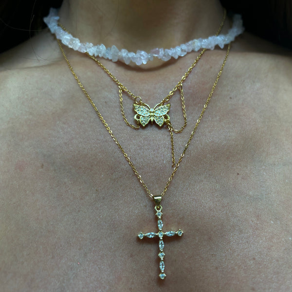 Ella cross necklace