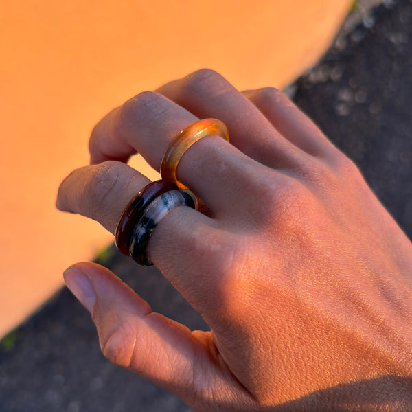 Unreal Agate Ring (Stone Ring)