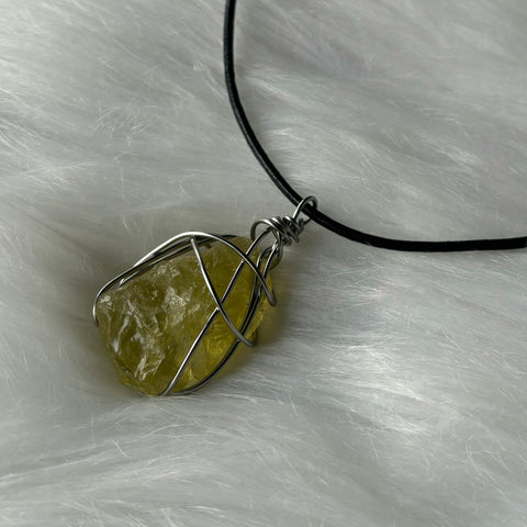 Lemon Quartz Necklace