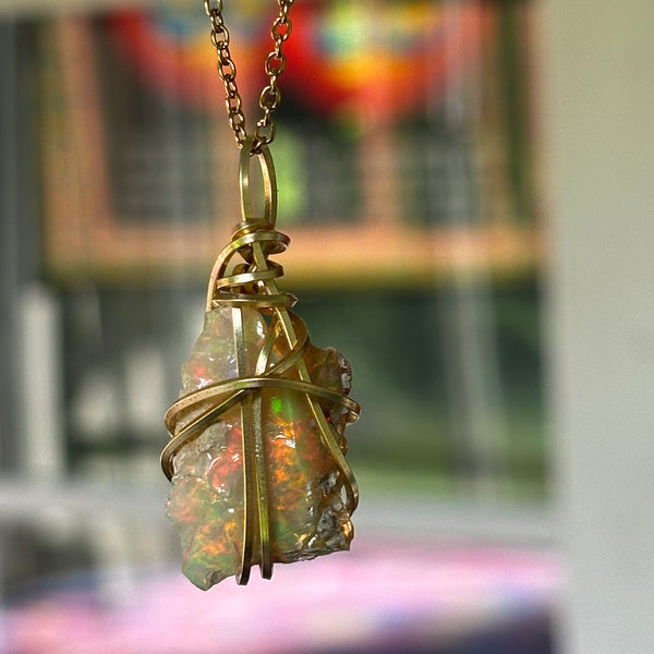 Ethiopian Opal Necklace