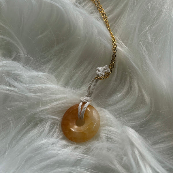 Yellow Jade Necklace