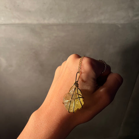 AAA Lemon Quartz Necklace