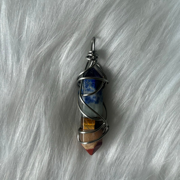 7 Chakras Crystal Pendant